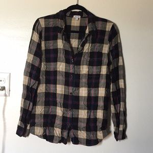 SOLD Splendid plaid button up shirt